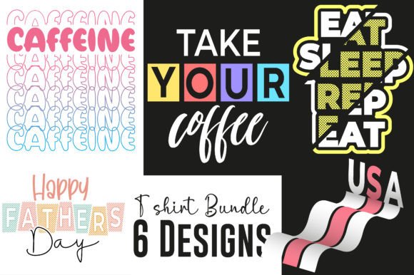 3D Svg Design, Coffee Tshirt Design Set Graphics for Crafts