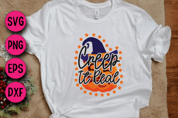 Creep It Real 2: A 3D SVG Design for T-Shirt Graphics