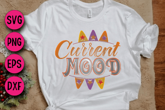 Current Mood 2: A 3D SVG Design for Powerful T-Shirt and Marketing Graphics