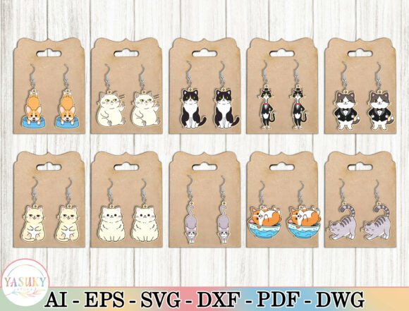 Cute Cat Earrings Laser Cut SVG Bundle: A Designer’s Review for Real Projects