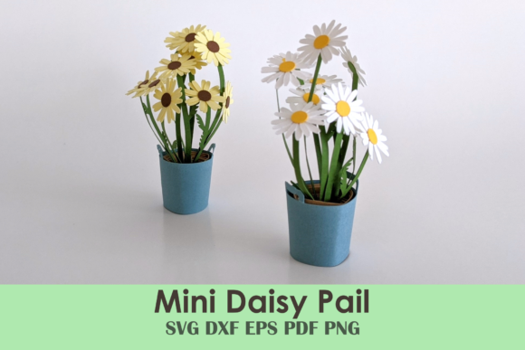 Daisy Template Mini Rolled Flower DIY: A 3D SVG for Paper Flowers