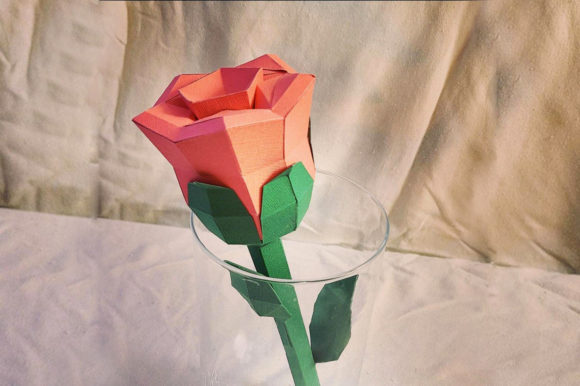 DIY Rose - 3D Papercraft: A Practical Graphic Design Asset for Digital Sellers
