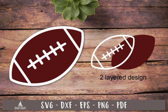 Football Layered SVG Ball Design: A Versatile Graphics Asset for Crafts