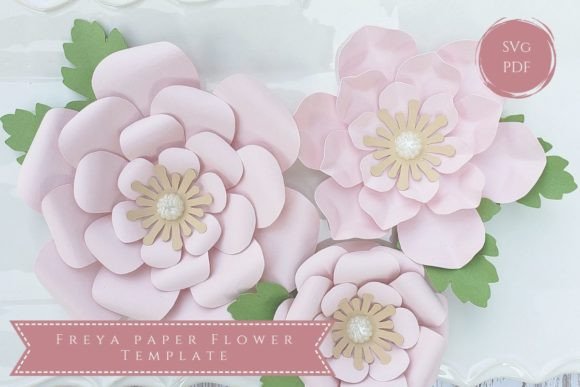 Freya Paper Flower - Party Decor: A 3D SVG for Creative Designers