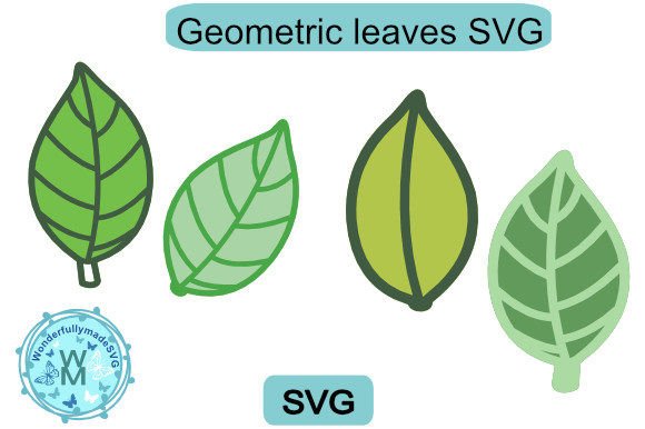 Geometric Leaves 3D SVG: A Fresh Twist for Paper Flowers Design