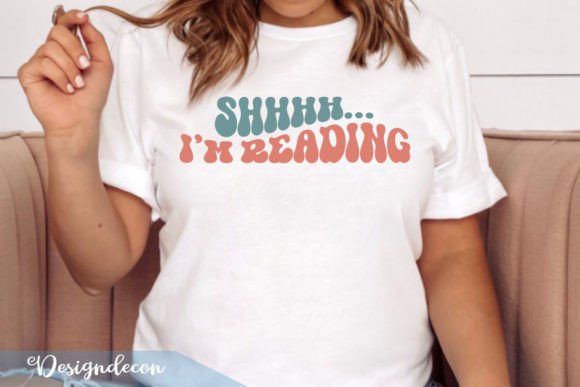 I’m Reading Funny Retro Wavy 3D SVG for T-Shirt Designs and Marketing Graphics