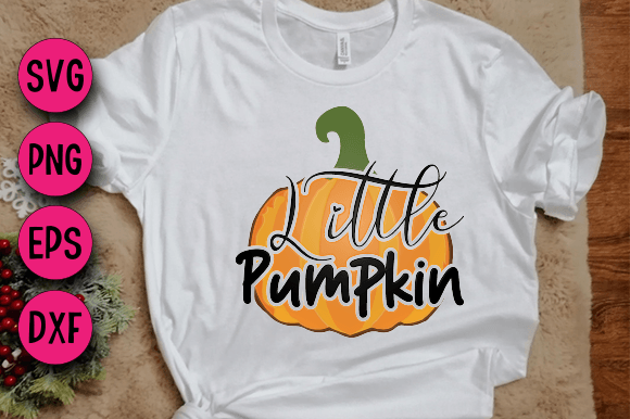 Little Pumpkin 2, 3D SVG Design: A Versatile Graphic for T-Shirt Creations