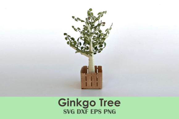Mini Ginkgo Tree Craft Activity: A 3D SVG Paper Flowers Design for Year-Round Creations