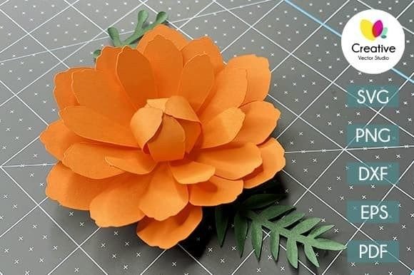 Paper Flower SVG Template №8 Review for Real Projects