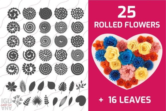 Paper Rolled Flower Template Bundle Review for Real Embroidery Projects
