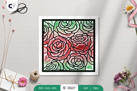 Roses 3D Shadow Box: A Seasonal SVG for Small Business Branding