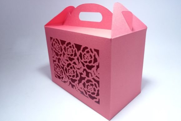 Roses Gable Box 3D SVG for Holiday Crafting