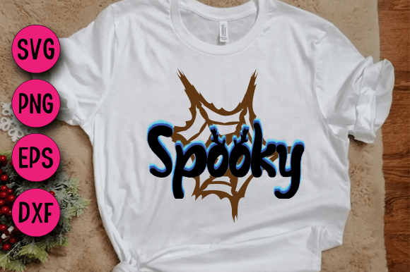 Spooky, 3D SVG Design: A Graphic Asset for Halloween-Inspired Branding